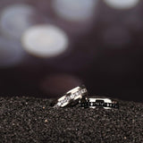 Silver Color Cubic Zirconia Titanium Men/Women Ring - Rings Universe
