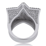New Design Five-pointed Star Micro Paved Zircon Ring - ringsuniverse