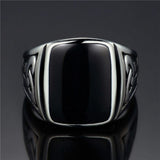 Odin Symbol Norse Viking Signet Ring - ringsuniverse