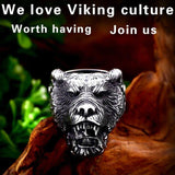 Unique Viking Bear Head Animal Punk Ring - ringsuniverse