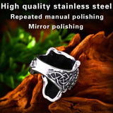 Unique Viking Bear Head Animal Punk Ring - ringsuniverse