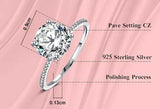 Luxury Big 9mm 3.0ct Lab Diamond Solitaire Ring - Rings Universe