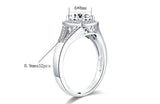 Oval Cut Classy 1.25 Carat Lab Diamond Wedding Ring - Rings Universe