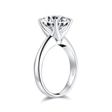 Fashion 3.0 CT Cushion Cut Simulated Diamond Solitaire Ring - ringsuniverse