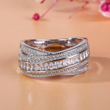 Delicate Cross Noble Micro Paved AAA CZ Trendy Ring - Rings Universe