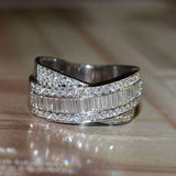 Delicate Cross Noble Micro Paved AAA CZ Trendy Ring - Rings Universe
