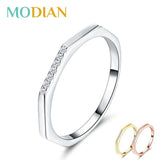 New Design Silver Stylish Stackable AAA+ CZ Diamonds Ring - Rings Universe