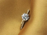 High Quality Classic Eternity 1ct AAA+ CZ Diamonds Ring - Rings Universe
