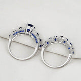 Best Seller Trendy Silver Sapphire Gemstones Ring - ringsuniverse