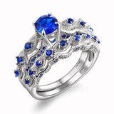 Best Seller Trendy Silver Sapphire Gemstones Ring - ringsuniverse