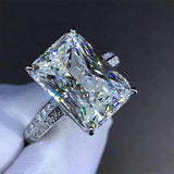 New Fashion Big Square AAA CZ Crystal Luxury Ring - Rings Universe