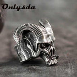 Unique Satanic Demon Sorath Skull Ring - ringsuniverse