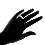 Full Paved Small Round Zircon Women Promise Ring - Rings Universe