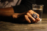 Adjustable Black and White Snake Retro Ring - ringsuniverse
