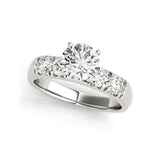 Luxury Jewelry 2pcs Round Sona Diamond Rings Set - Rings Universe