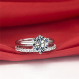 Best Siller - Luxury 1.5 Ct Lab Diamond Silver Ring - ringsuniverse
