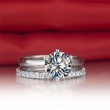 Best Siller - Luxury 1.5 Ct Lab Diamond Silver Ring - ringsuniverse