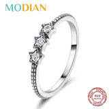 Silver Vintage Stars Stackable AAA+ CZ Diamonds Ring - Rings Universe