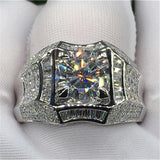 Luxury Solitaire Silver 1Ct. Lab Diamond Cz Ring - ringsuniverse