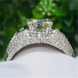 Luxury Solitaire Silver 1Ct. Lab Diamond Cz Ring - ringsuniverse