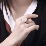 Fashion Silver Firework Coral Ring for Women - Rings Universe
