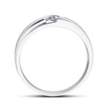 Silver Solitaire AAA+ Quality CZ Diamond Ring for Men - Rings Universe