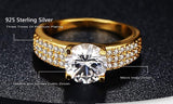18K RGP Solitaire 2ct AAA+ CZ Diamonds Jewelry Ring - ringsuniverse