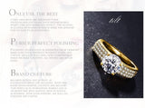 18K RGP Solitaire 2ct AAA+ CZ Diamonds Jewelry Ring - ringsuniverse