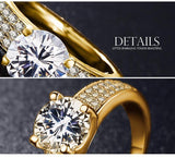 18K RGP Solitaire 2ct AAA+ CZ Diamonds Jewelry Ring - ringsuniverse