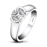 Fascinating 2 ct Round Cut Simulated Diamond Wedding Ring - ringsuniverse