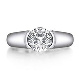 Fascinating 2 ct Round Cut Simulated Diamond Wedding Ring - ringsuniverse