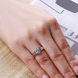 Fascinating 2 ct Round Cut Simulated Diamond Wedding Ring - ringsuniverse