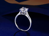 18K White Gold Pt 2 Carat AAA+ CZ Diamonds Silver Ring - ringsuniverse