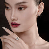Luxury Rose Gold Color 5 Carat Oval Cut Simulated Diamond Ring - Rings Universe