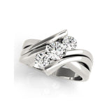 Vintage Style Twist Type Simulated Diamond Engagement Ring - Rings Universe