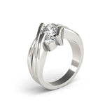 Vintage Style Twist Type Simulated Diamond Engagement Ring - Rings Universe