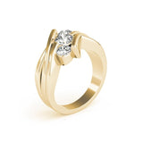 Vintage Style Twist Type Simulated Diamond Engagement Ring - Rings Universe