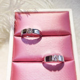 Solitaire Simulated Diamond Engagement Wedding Ring - Rings Universe