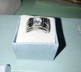 1ct Simulated Diamond 925 Sterling Silver Hip Hop Ring - ringsuniverse