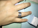 1ct Simulated Diamond 925 Sterling Silver Hip Hop Ring - ringsuniverse