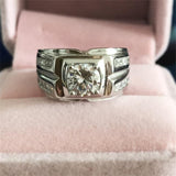 1ct Simulated Diamond 925 Sterling Silver Hip Hop Ring - ringsuniverse