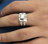 1ct Simulated Diamond 925 Sterling Silver Hip Hop Ring - ringsuniverse