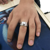 1ct Simulated Diamond 925 Sterling Silver Hip Hop Ring - ringsuniverse