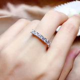 Beautiful Moissanite Diamond Thread Wedding, Engagement Ring - Rings Universe