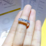 Beautiful Moissanite Diamond Thread Wedding, Engagement Ring - Rings Universe
