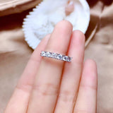 Beautiful Moissanite Diamond Thread Wedding, Engagement Ring - Rings Universe