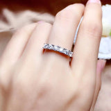 Beautiful Moissanite Diamond Thread Wedding, Engagement Ring - Rings Universe