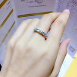 Beautiful Moissanite Diamond Thread Wedding, Engagement Ring - Rings Universe