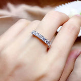 Beautiful Moissanite Diamond Thread Wedding, Engagement Ring - Rings Universe