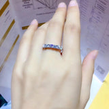 Beautiful Moissanite Diamond Thread Wedding, Engagement Ring - Rings Universe
